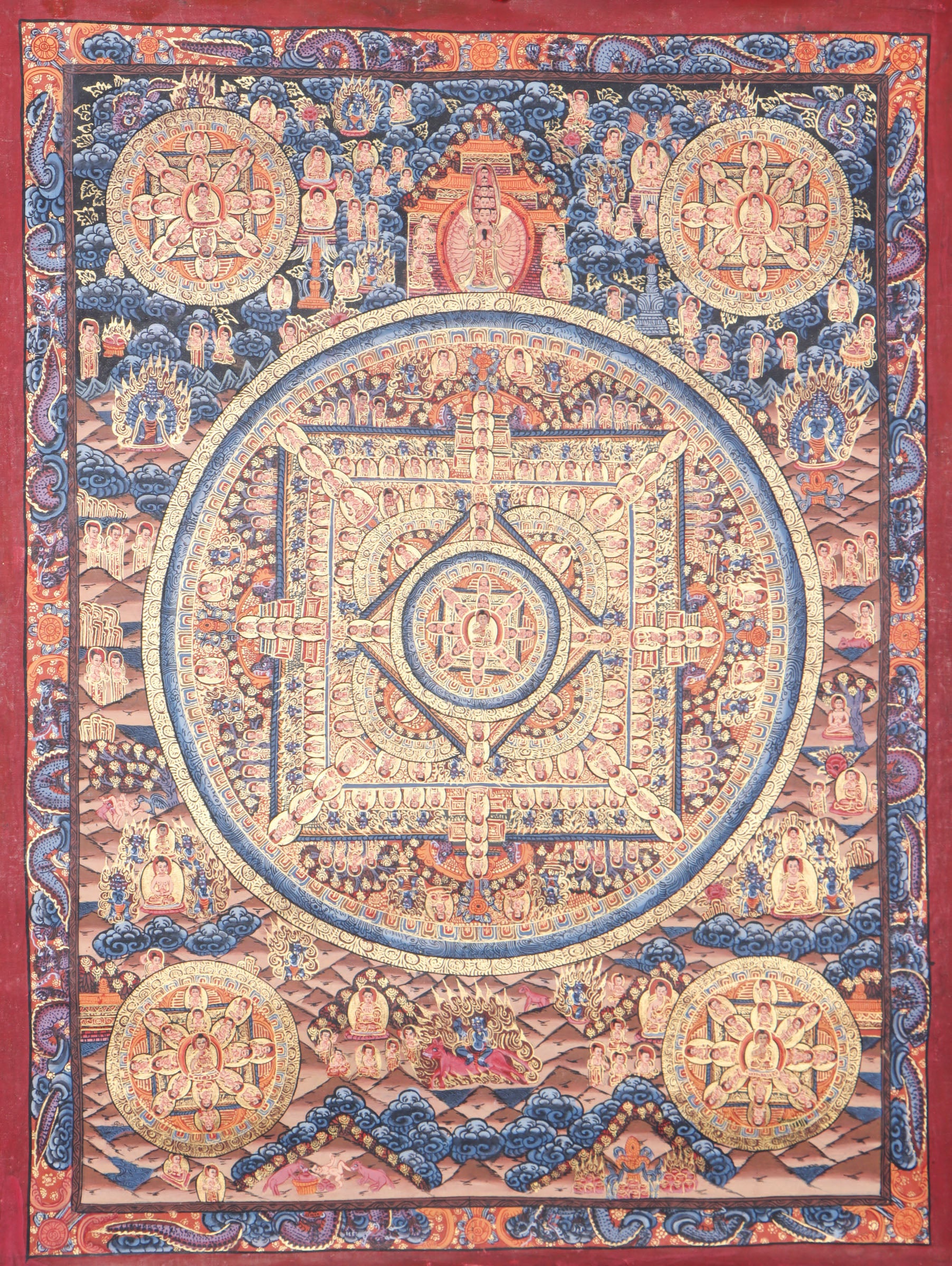 Buddha Mandala Thangka is for one progress in their spiritual journey.