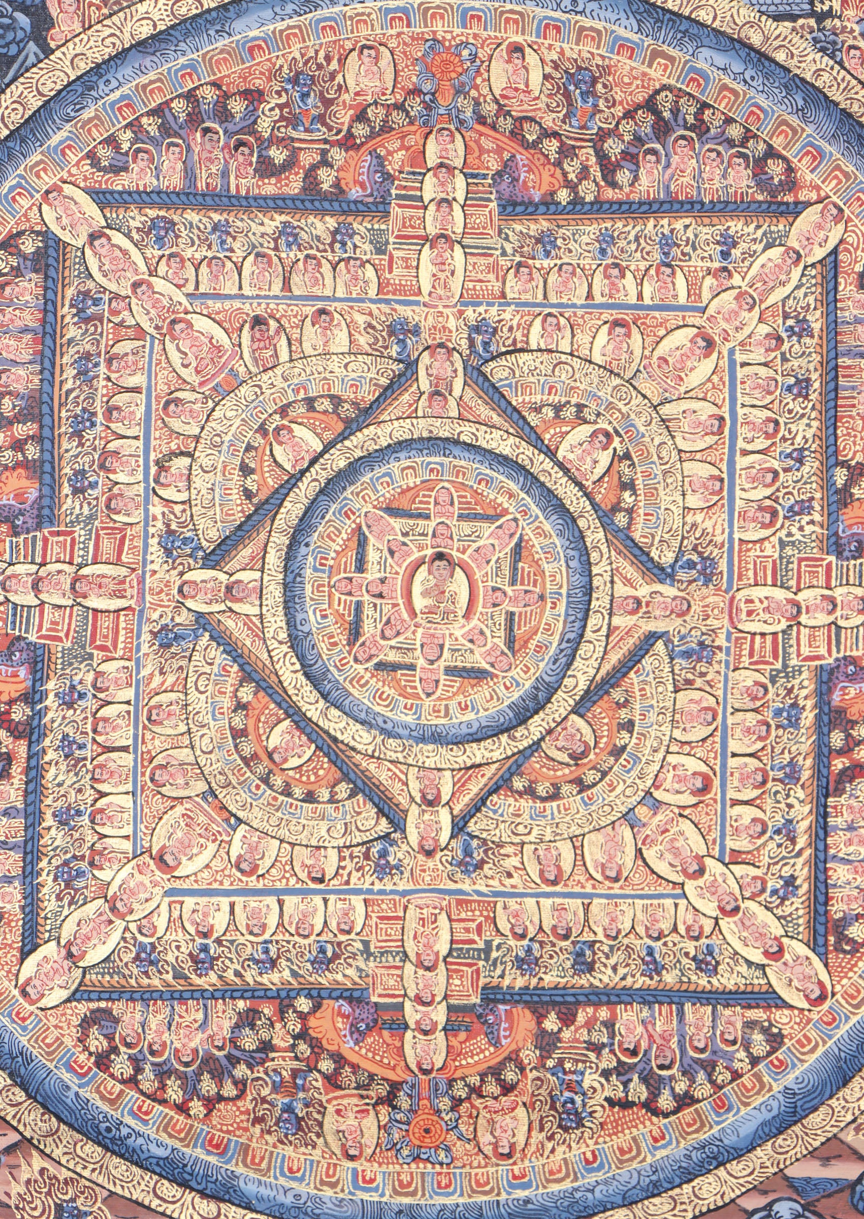 Buddha Mandala Thangka is for one progress in their spiritual journey.