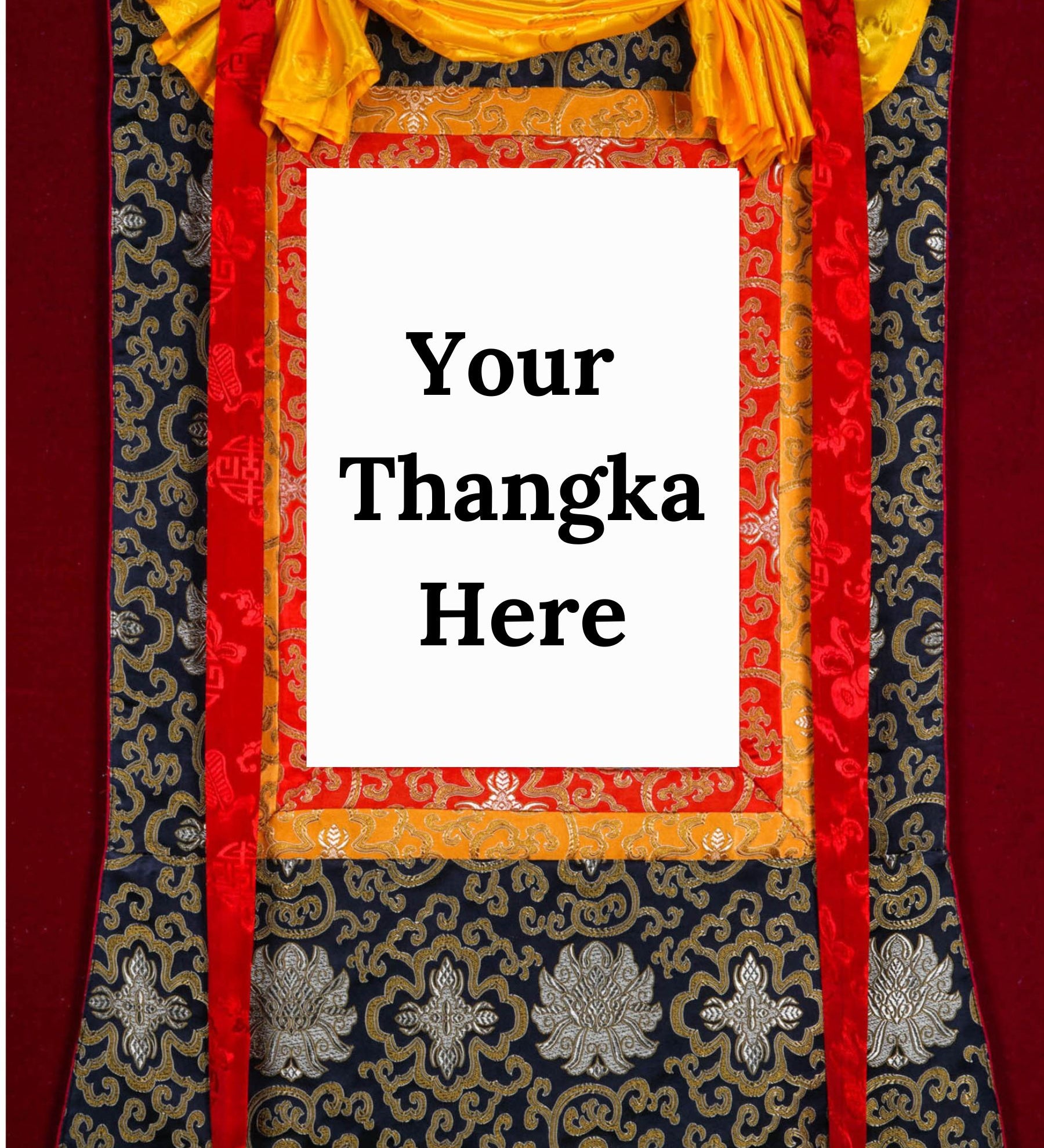 Black Color Thangka Brocade