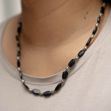 Blue Goldstone Beaded Necklace