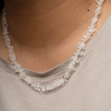 Clear Quartz Crystal Chips Necklace