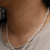Clear Quartz Crystal Chips Necklace