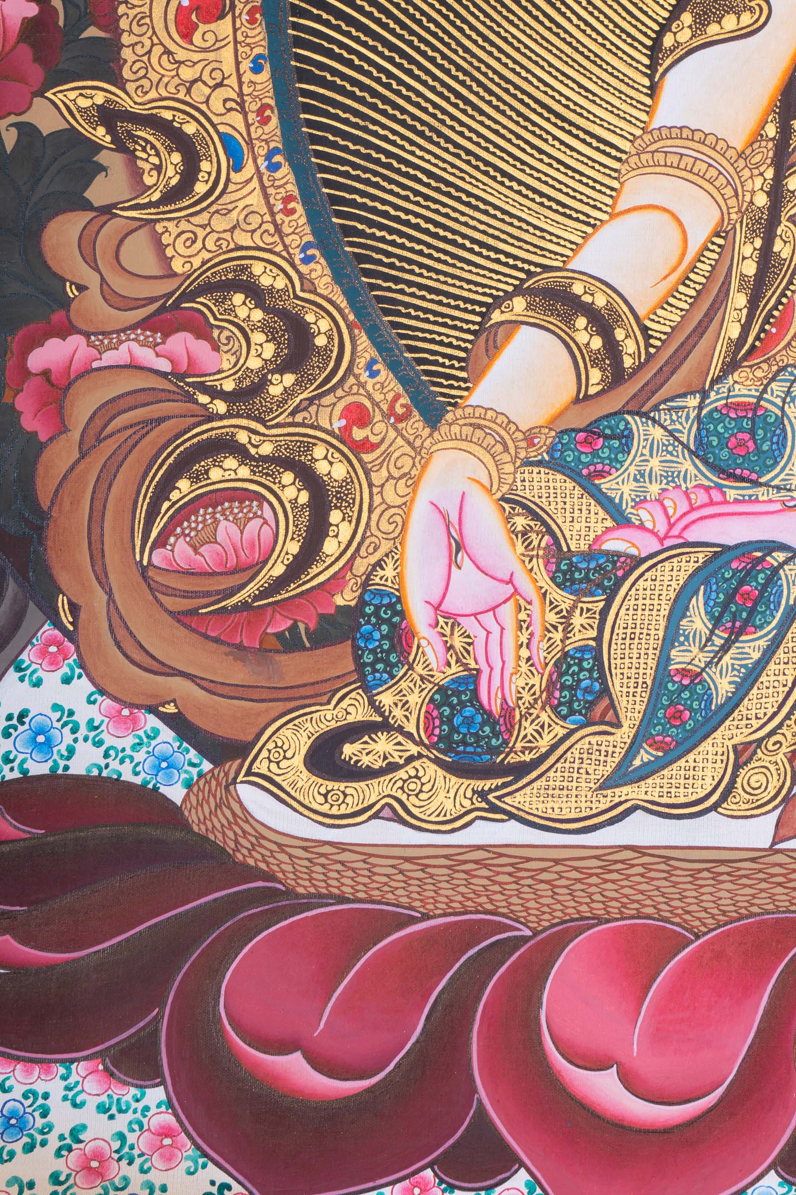 White Tara Thangka Painting