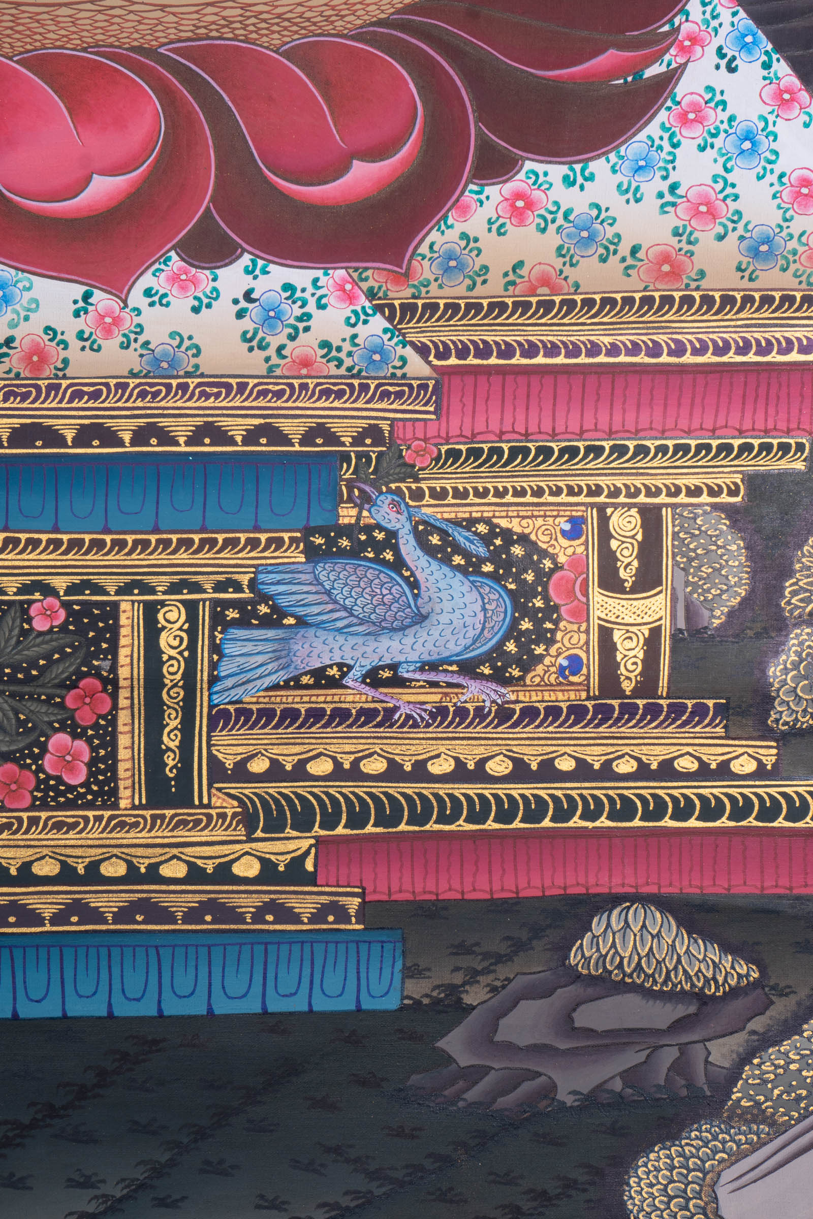 White Tara Thangka Painting