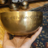 Personalise your singing bowl with custom engraving