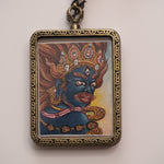 Wrathful Mahakala Ghau Thangka Locket