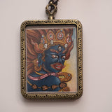 Wrathful Mahakala Ghau Thangka Locket