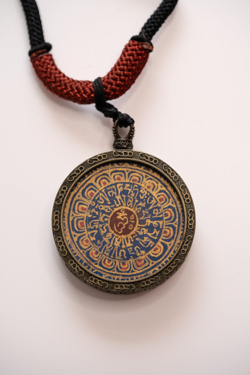 Ghau Thangka Locket - Om Mantra