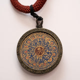 Ghau Thangka Locket - Om Mantra