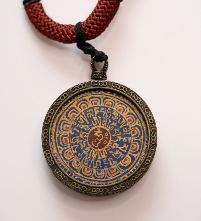 Ghau Thangka Locket - Om Mantra
