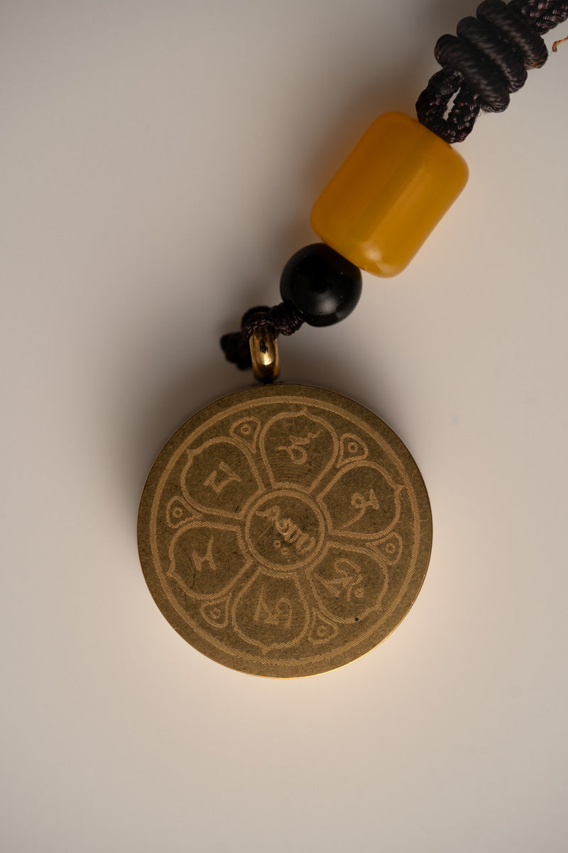 Ghau Thangka Locket - Om Mantra