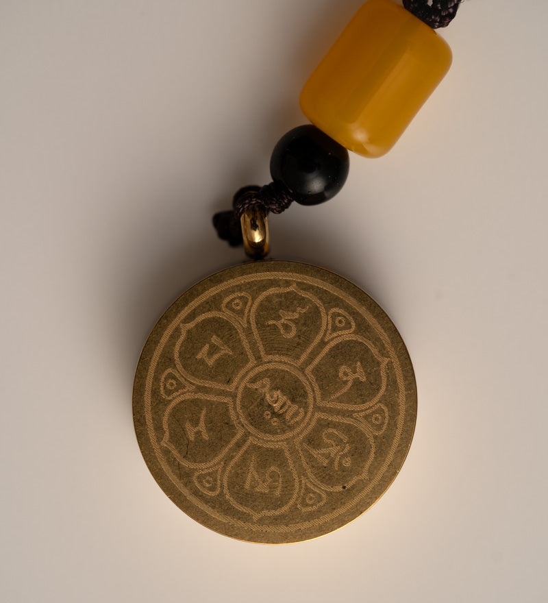 Ghau Thangka Locket - Om Mantra