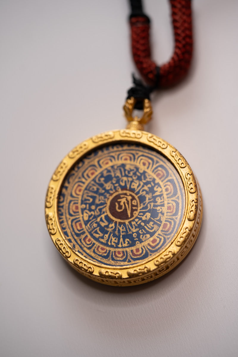 Ghau Thangka Locket - Om Mantra