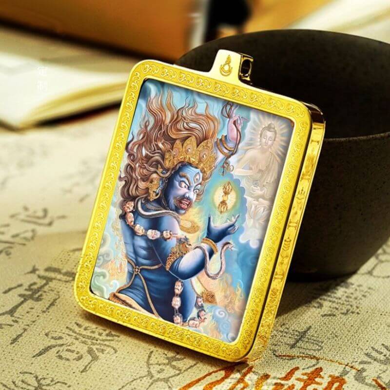 Ghau Thangka  Locket for protection.