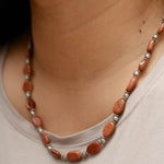 Goldstone Beaded Necklace