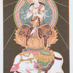 Japanese Buddha Thangka Painting for ritual purposes.