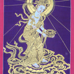 Japanese Buddha Thangka Painting - Handpainted Art