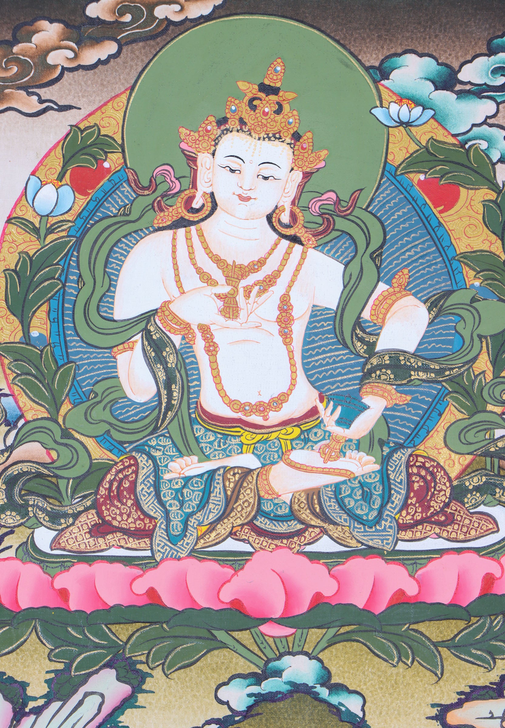 Vajrasattva Thangka Painting for spiritual creativity.
