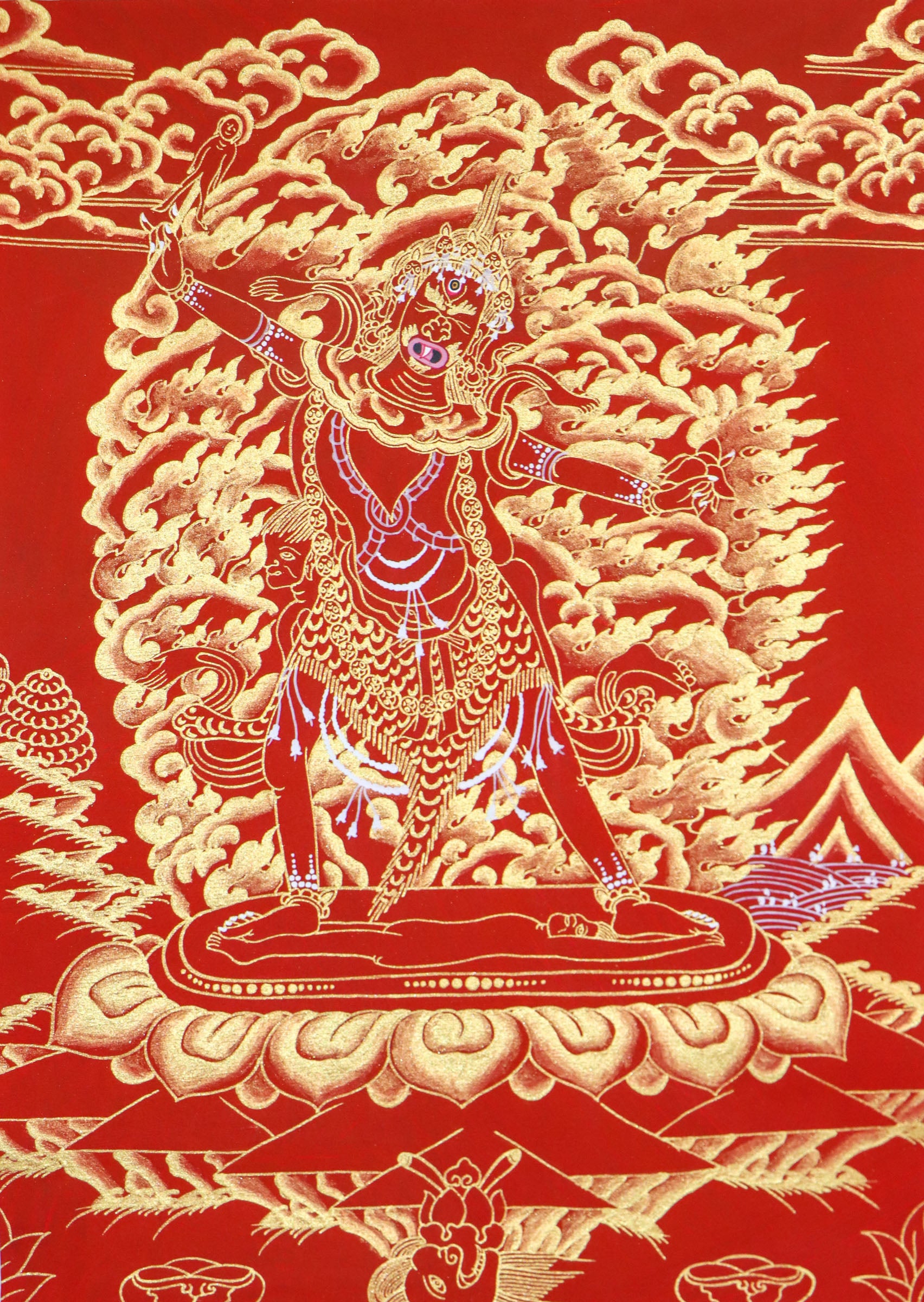 Ekajati Thangka Painting
