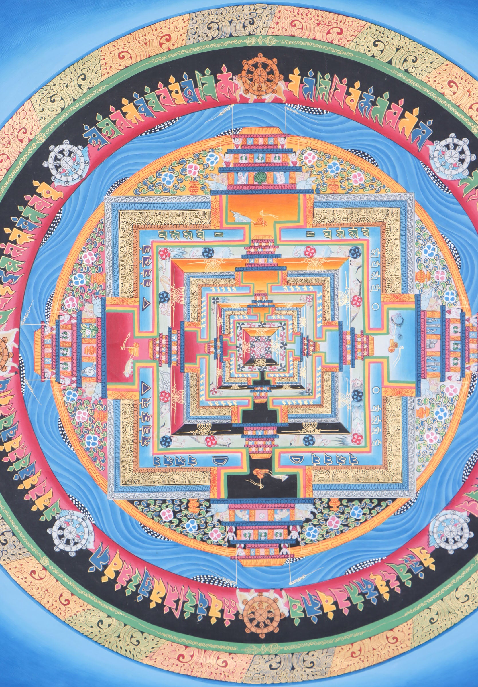 Kalachakra mandala for for meditation practice and spirituality .