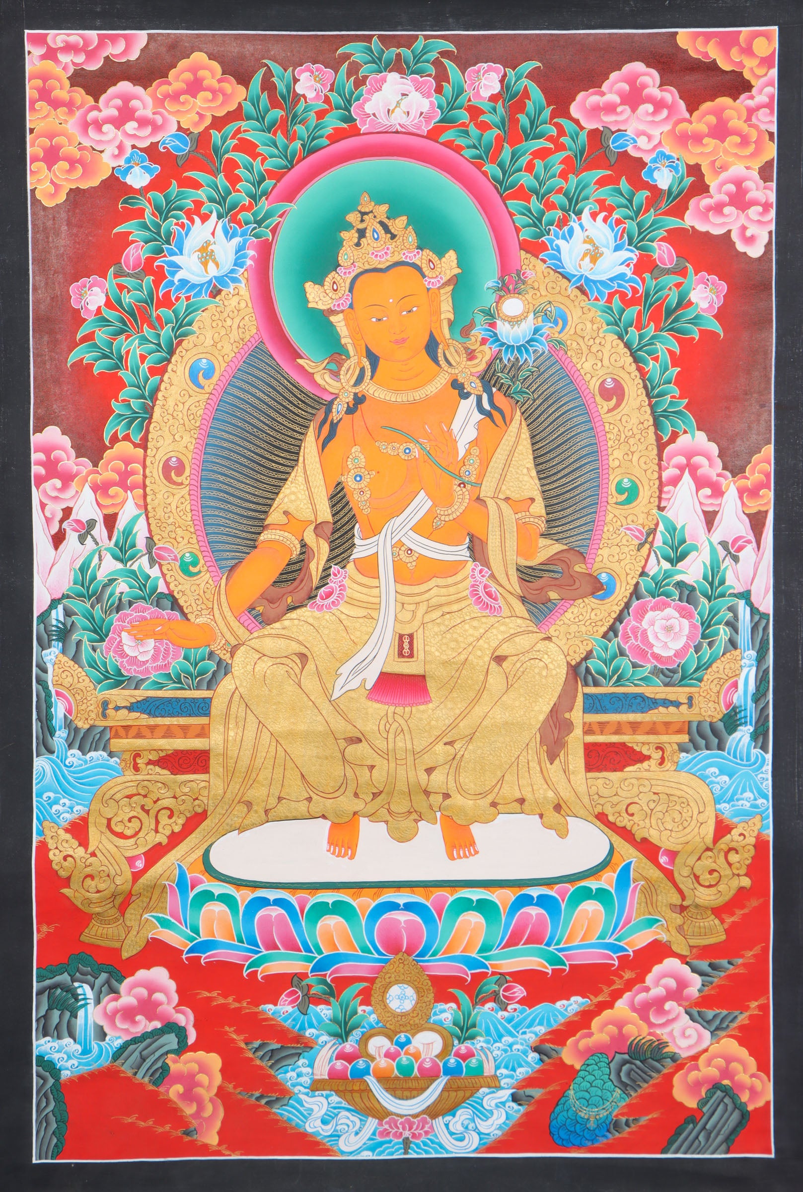Maitreya Thangka serve as visual aids for contemplation and devotion.