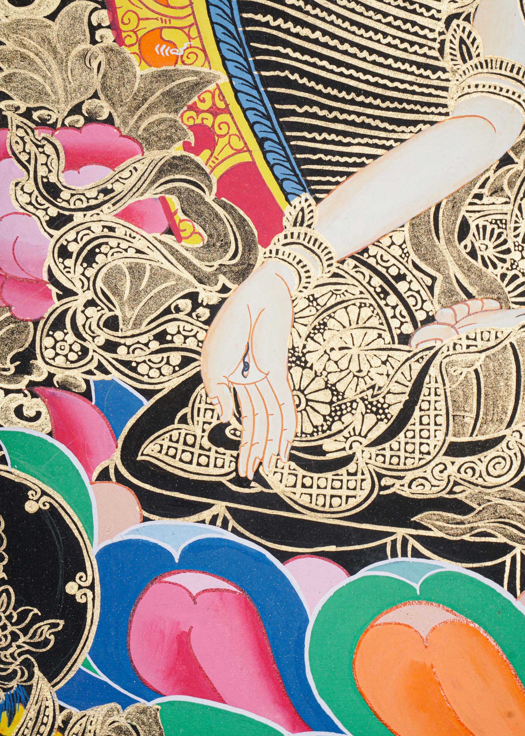 White Tara Thangka - Tibetan Painting