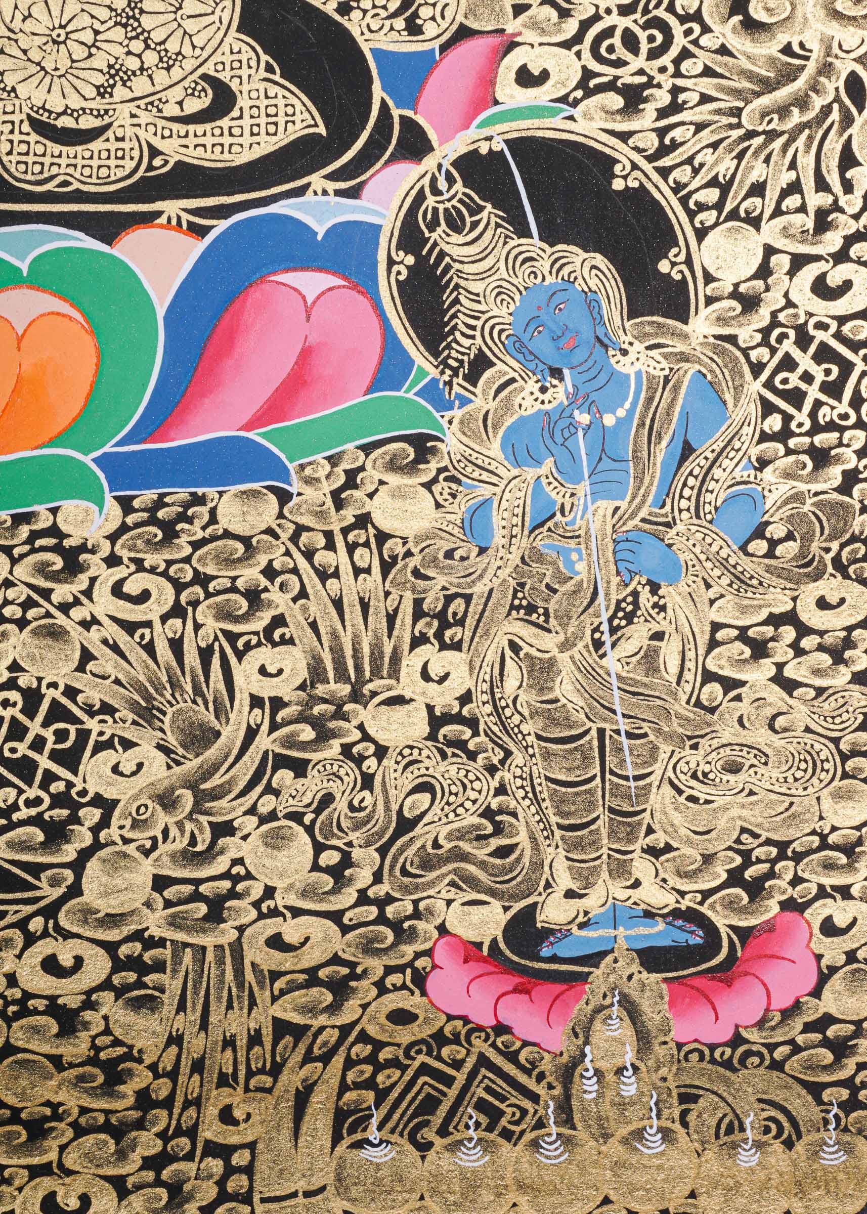 White Tara Thangka - Tibetan Painting