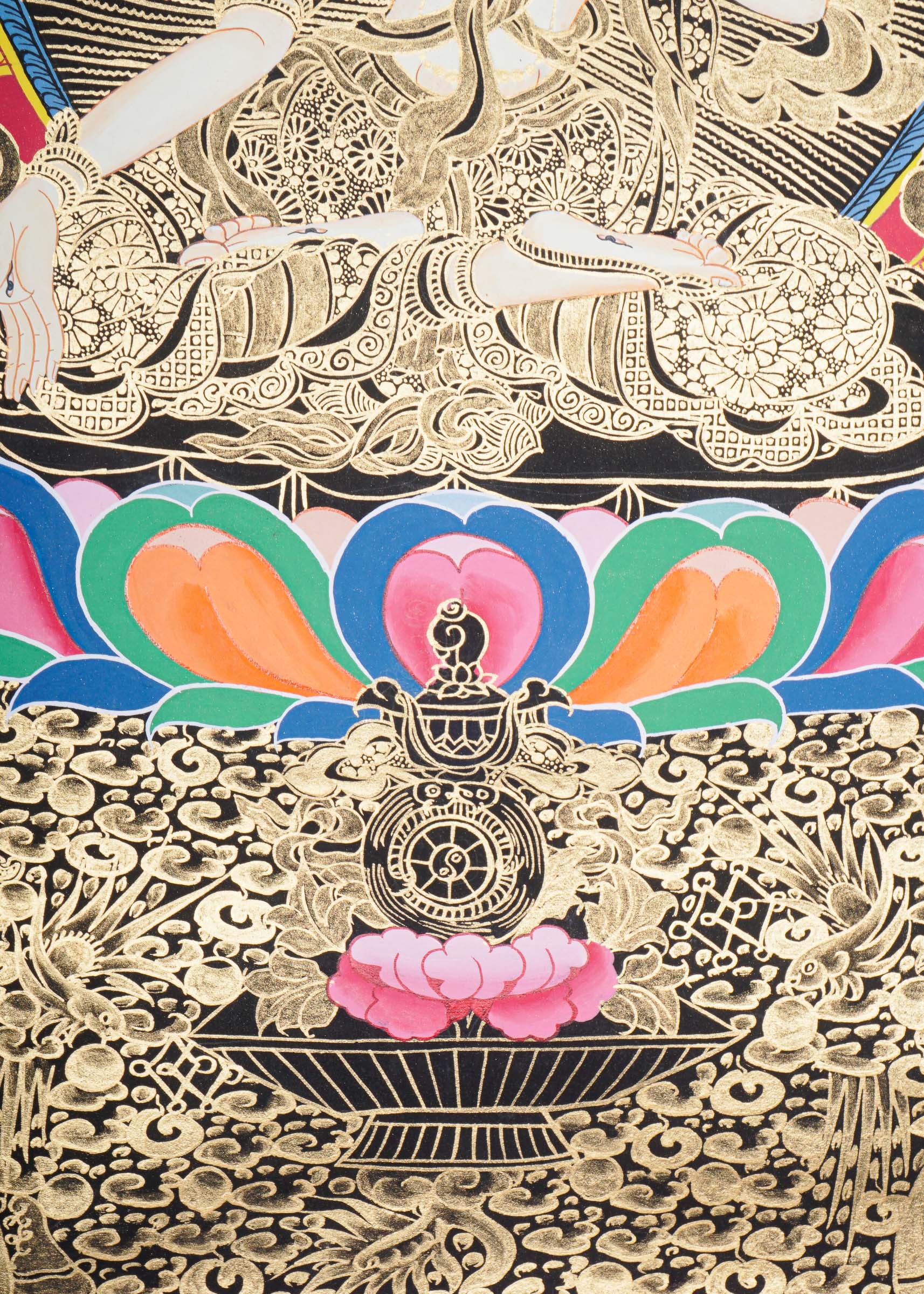 White Tara Thangka - Tibetan Painting
