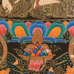 White Tara Thangka Painting for prayer and meditation.