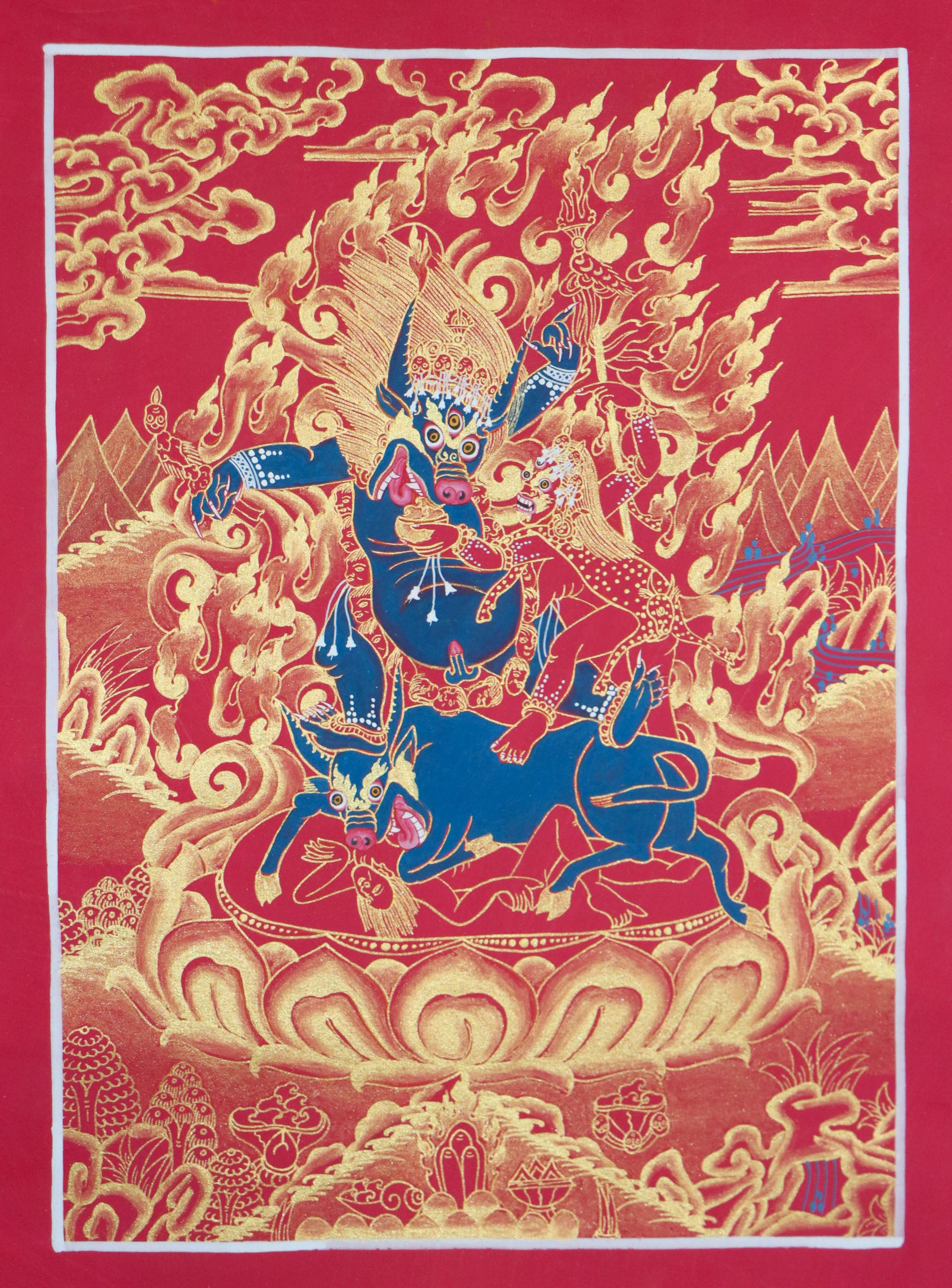 Yamantaka Thangka Paintings are ideal for spiritual transformation.