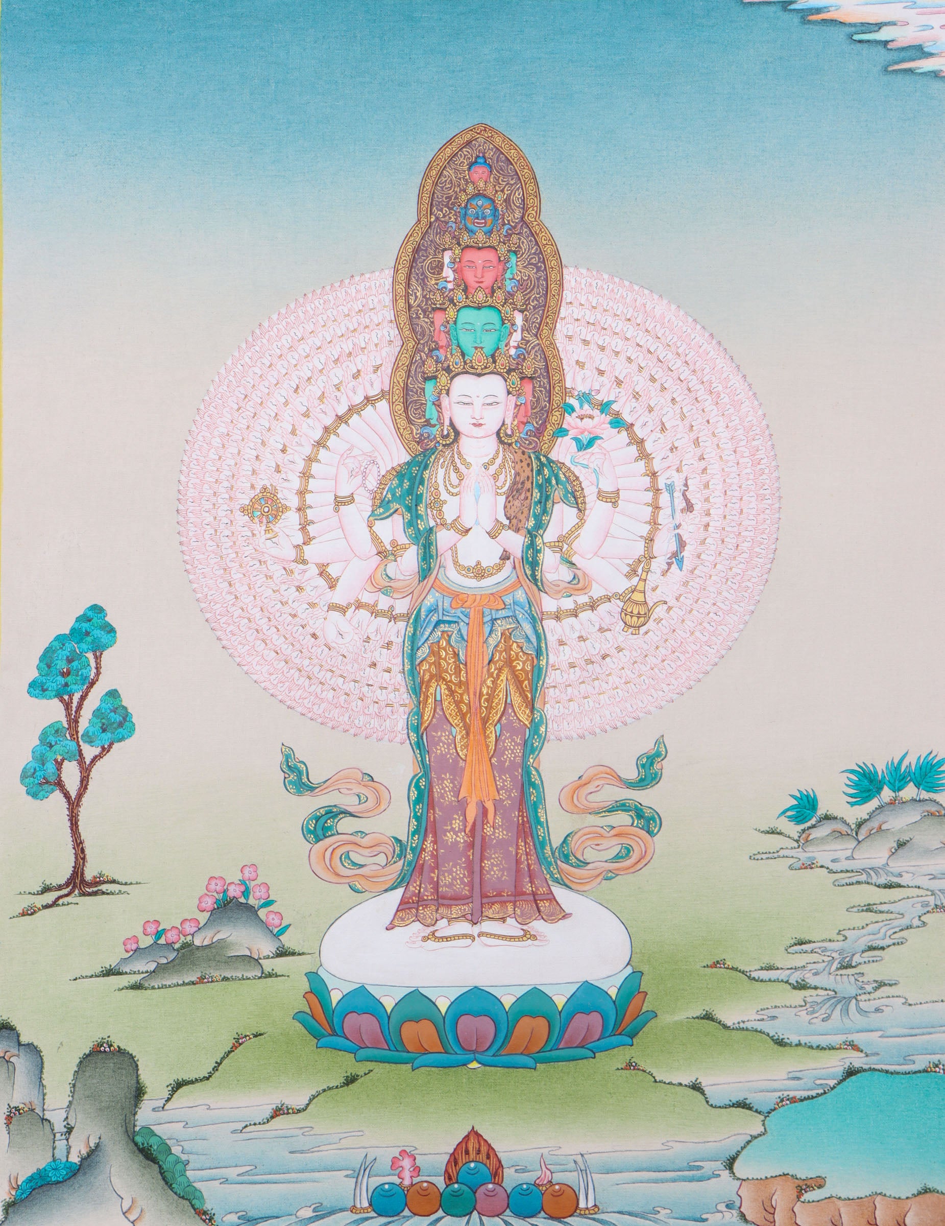Lokeshwor Thangka is a reflective and spiritual tool.