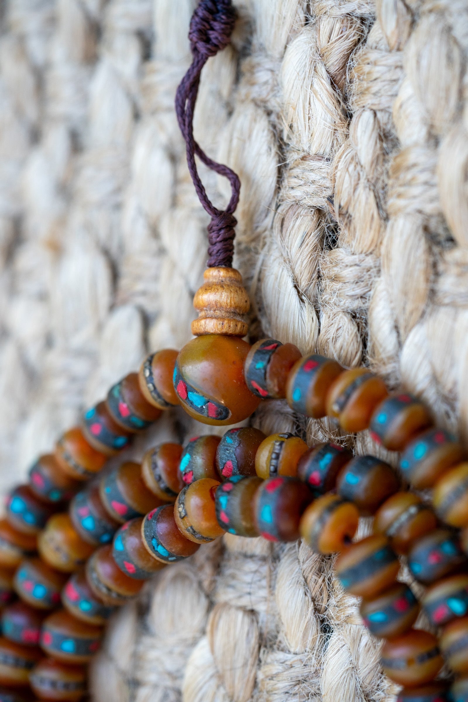 Mixed Bead Coral Mala