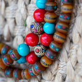 Mixed Bead Coral Mala