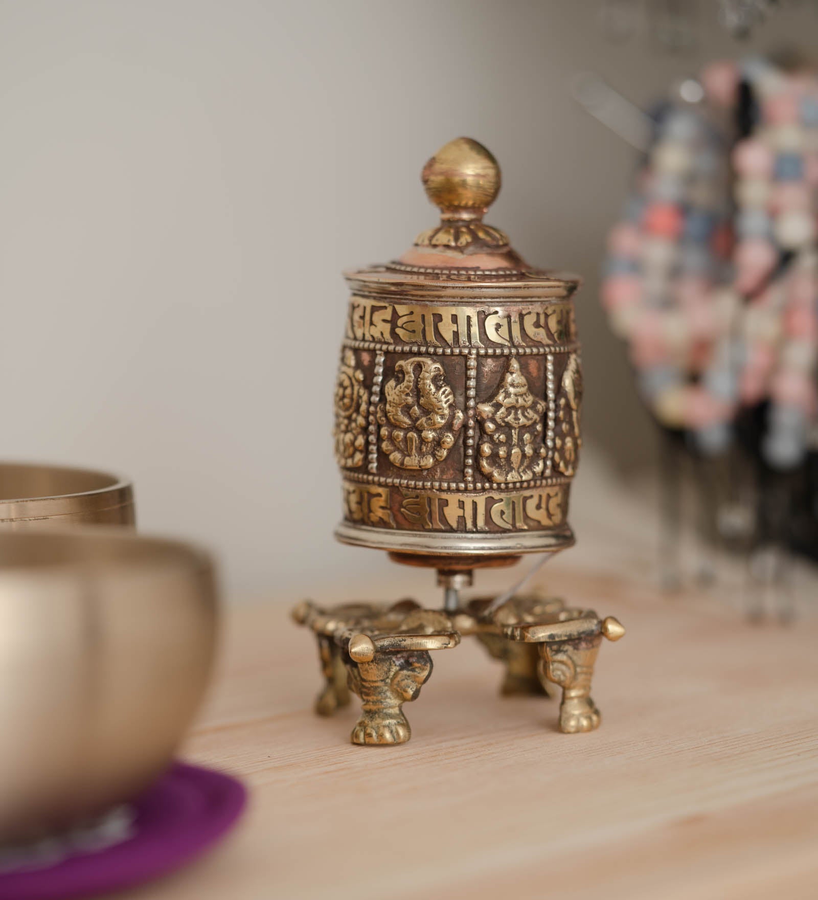 8 Auspicious Prayer Wheel