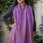 Embroidered Pashmina Shawl - Handwoven shawl