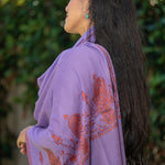 Hand Embroidered Pashmina Shawl - 100 % Cashmere