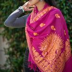 Heavy Embroidered Pashmina Shawl - Shop now.