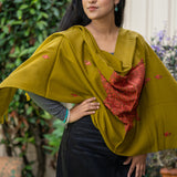 Embroidered Pashmina Shawl - 100% cashmere shawl