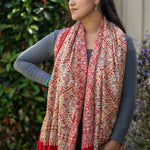 Heavy Embroidery Pashmina Shawl - 100% cashmere shawl
