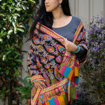 Heavy Embroidered Pashmina Shawl - 100 % Cashmere Shawl