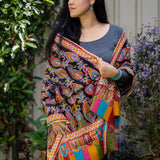 Heavy Embroidered Pashmina Shawl - 100 % Cashmere Shawl