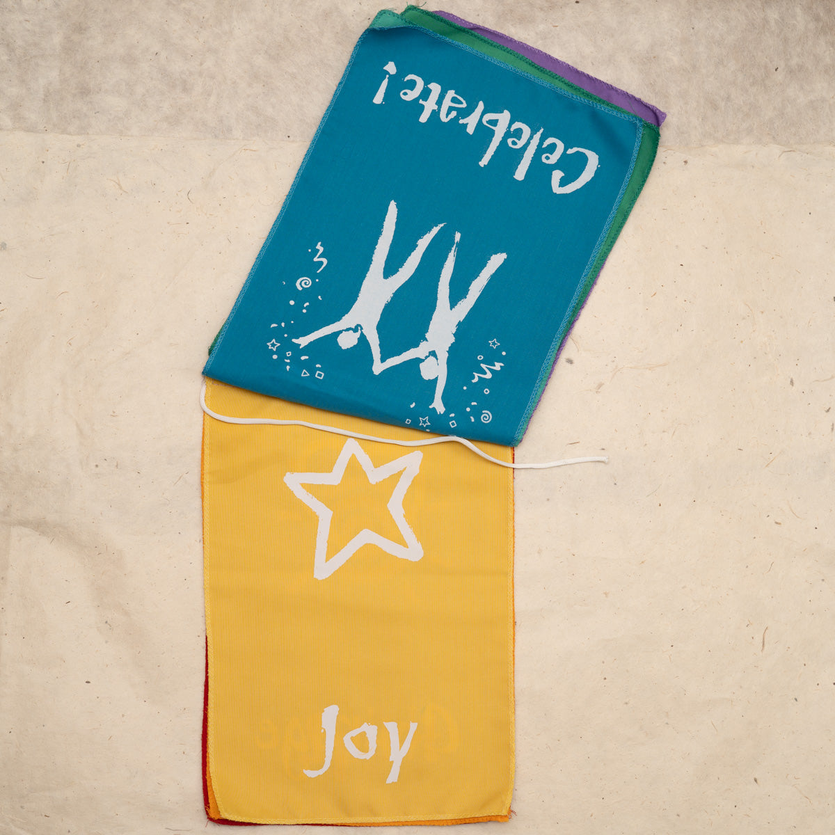 Positive affirmations wall hanging flags