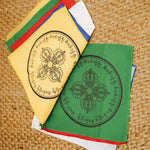 Double Dorje Prayer Flag for wall hanging in tibetan style