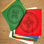 Double Dorje Prayer Flag for wall hanging in tibetan style