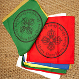 Double Dorje Prayer Flag for wall hanging in tibetan style
