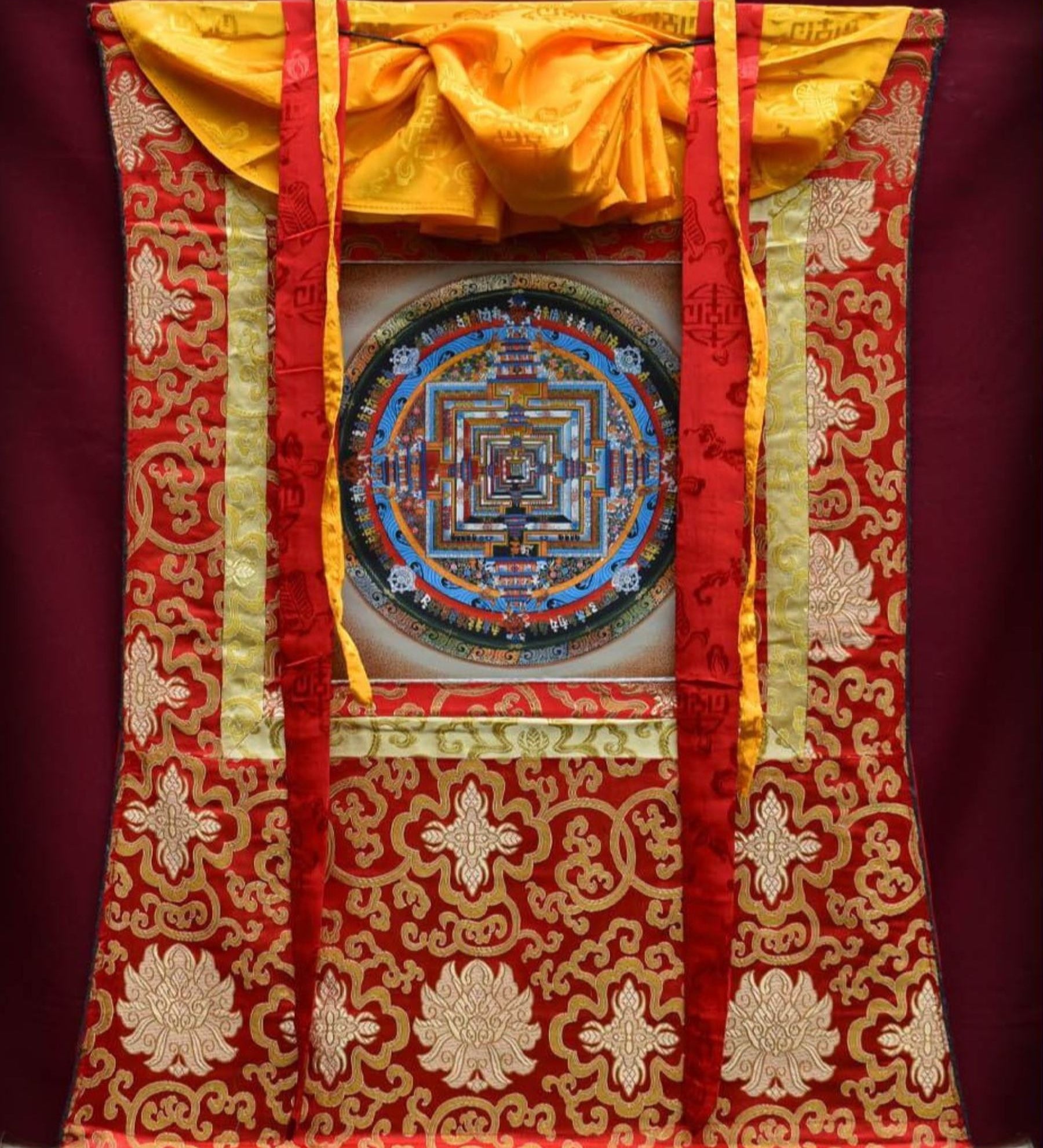 Thangka Brocade Framing
