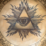 All-Seeing Eye Handcrafted Singing Bowl - Tibetan Handcrafted Bowl