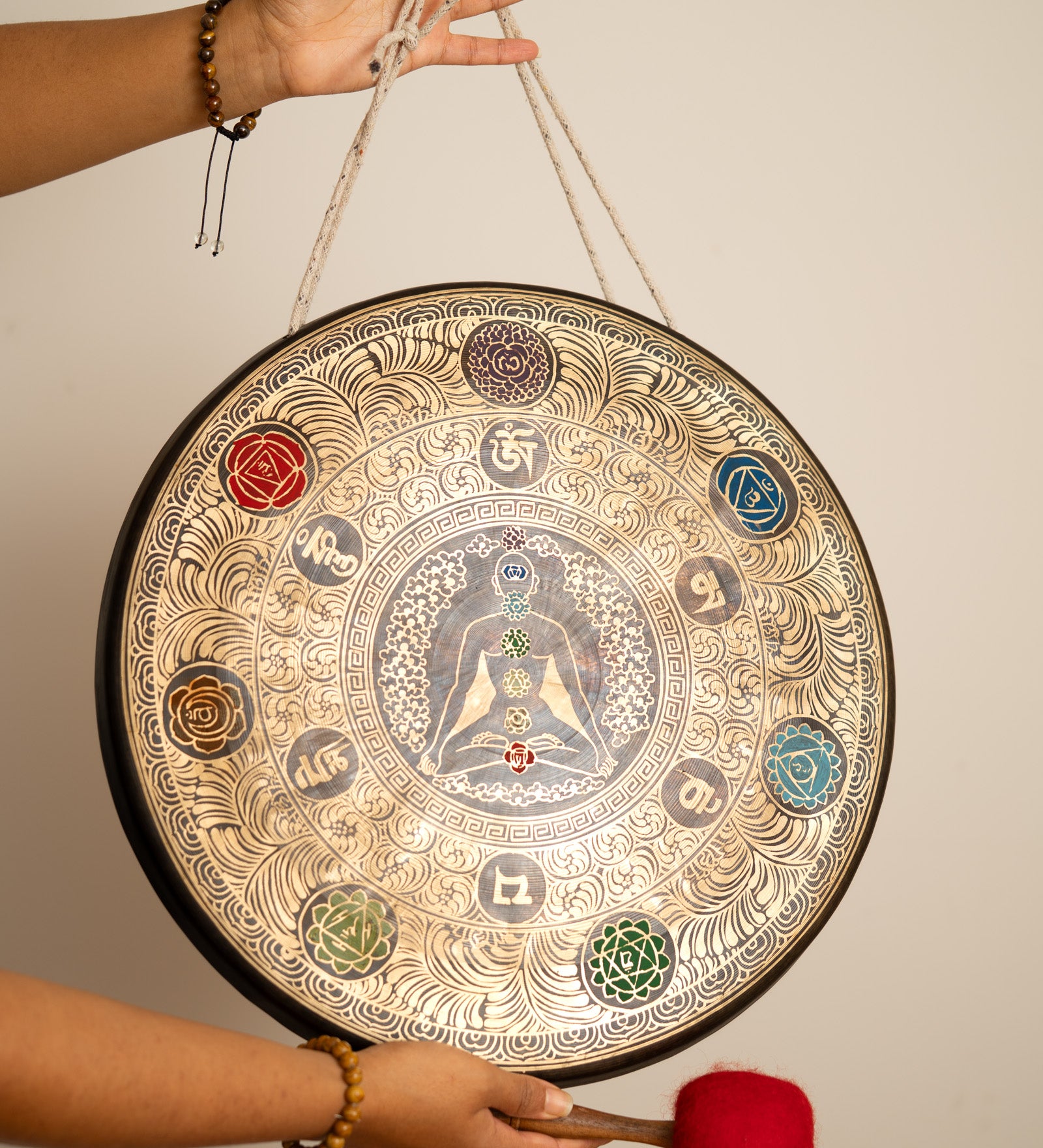 Chakra Gong - Painted Tibetan Gong