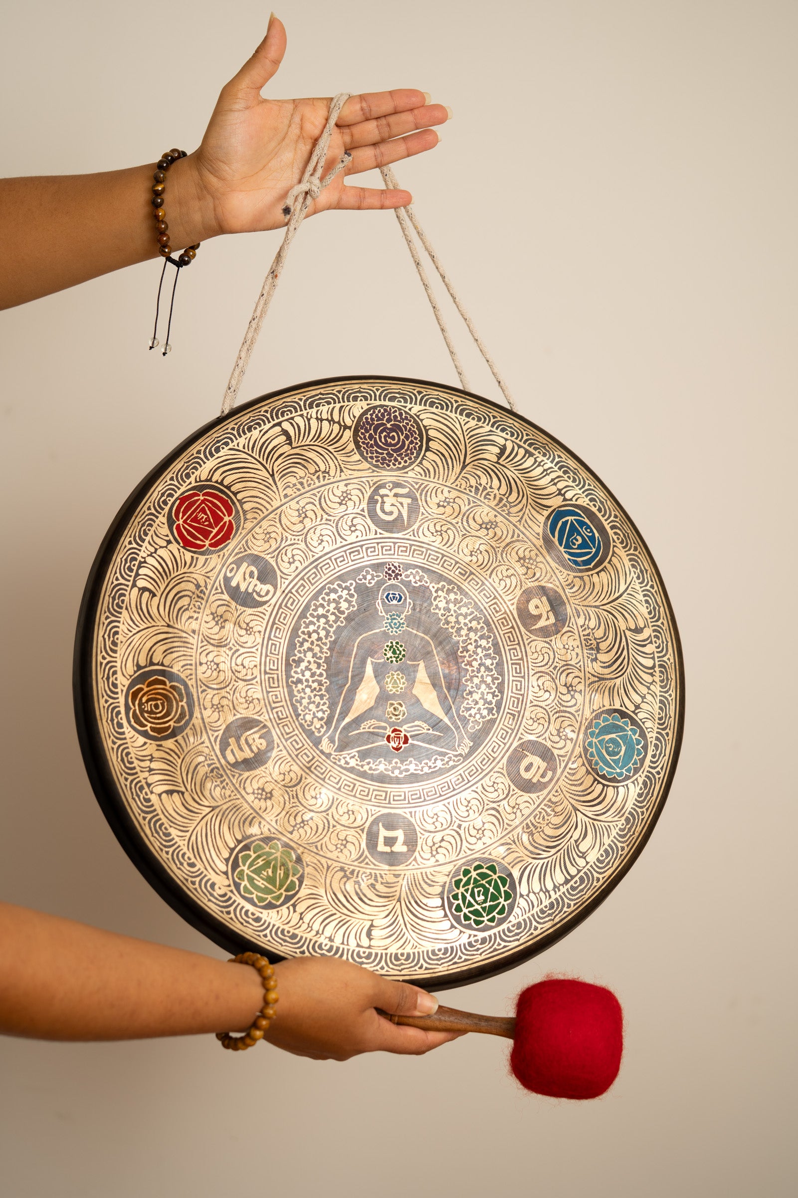 Chakra Gong - Painted Tibetan Gong