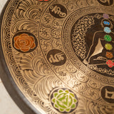 Chakra Gong - Painted Tibetan Gong